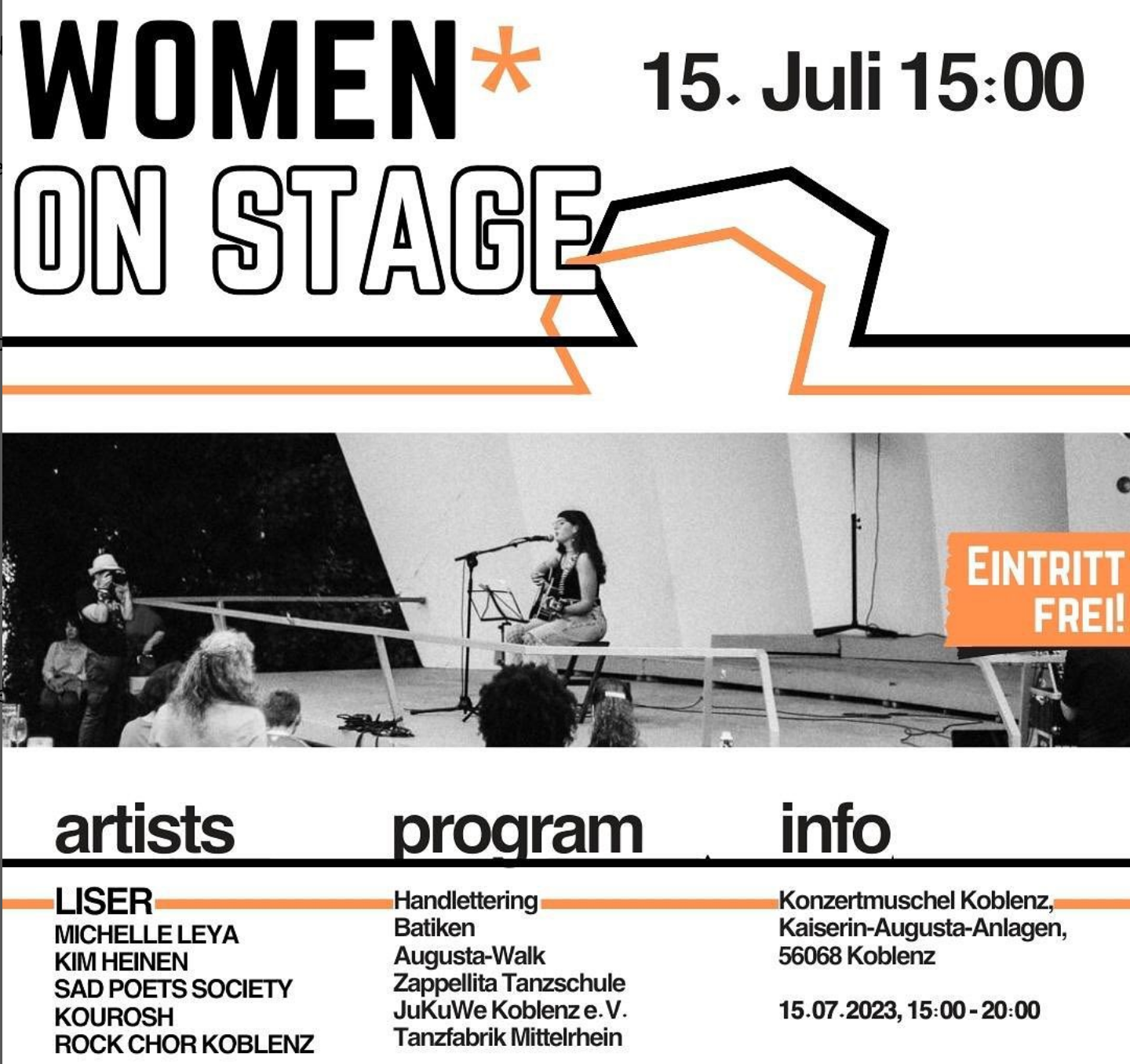Women* On Stage | Music RLP Women* | Koblenz | 15.07.2023 | 15:00