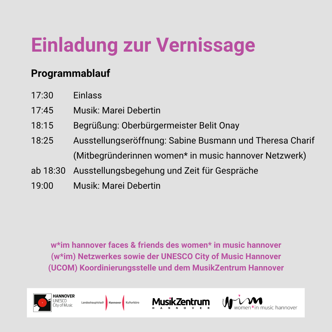 Internationaler Frauentag 08.03. | Ausstellung von w*im hannover faces & friends und Konzert auf dem Trammplatz | Hannover