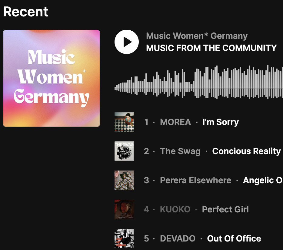 Music Women* jetzt auf Soundcloud