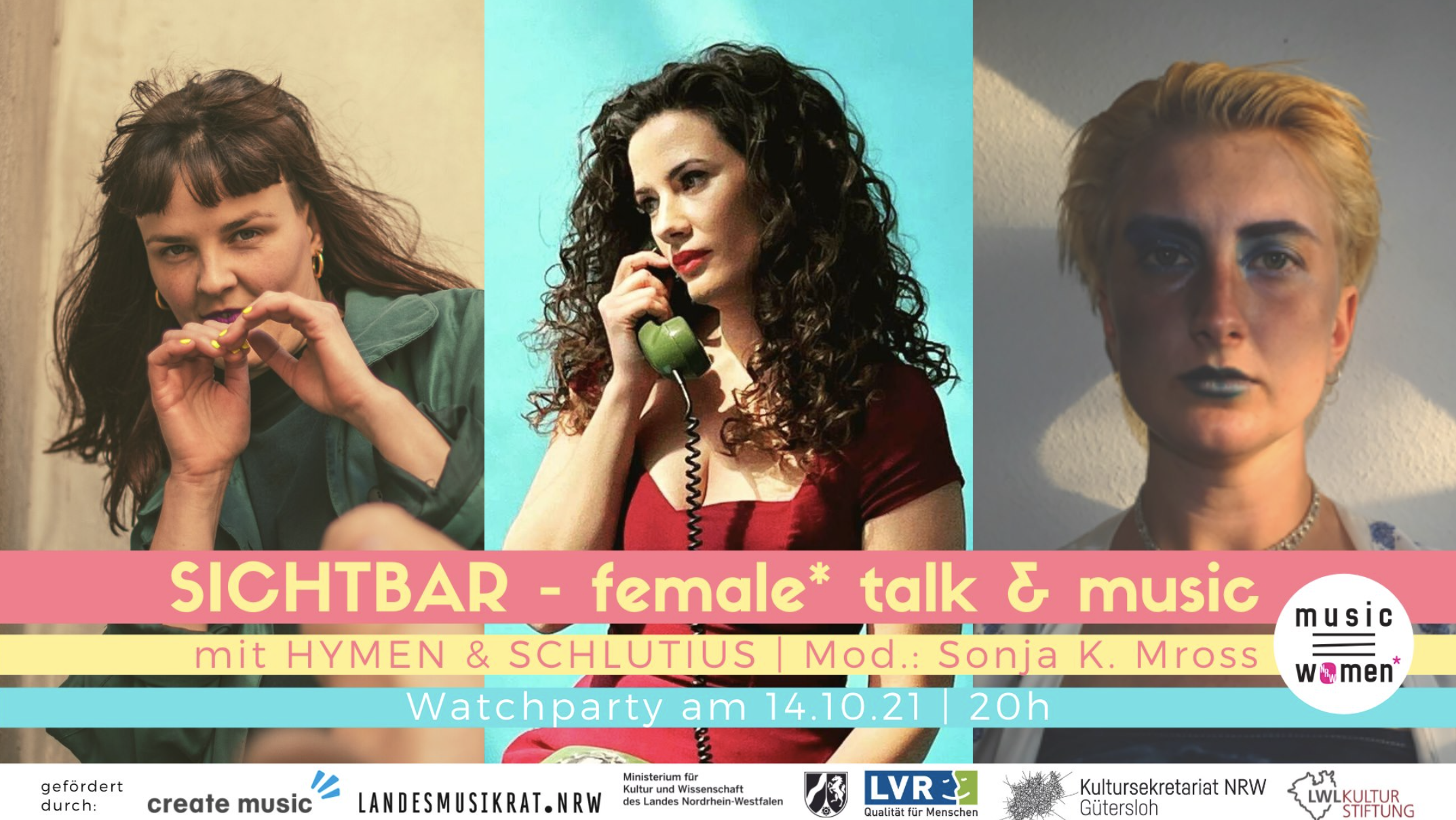 SICHTBAR-female* talk & music | 14. Oktober 2021 um 20 Uhr